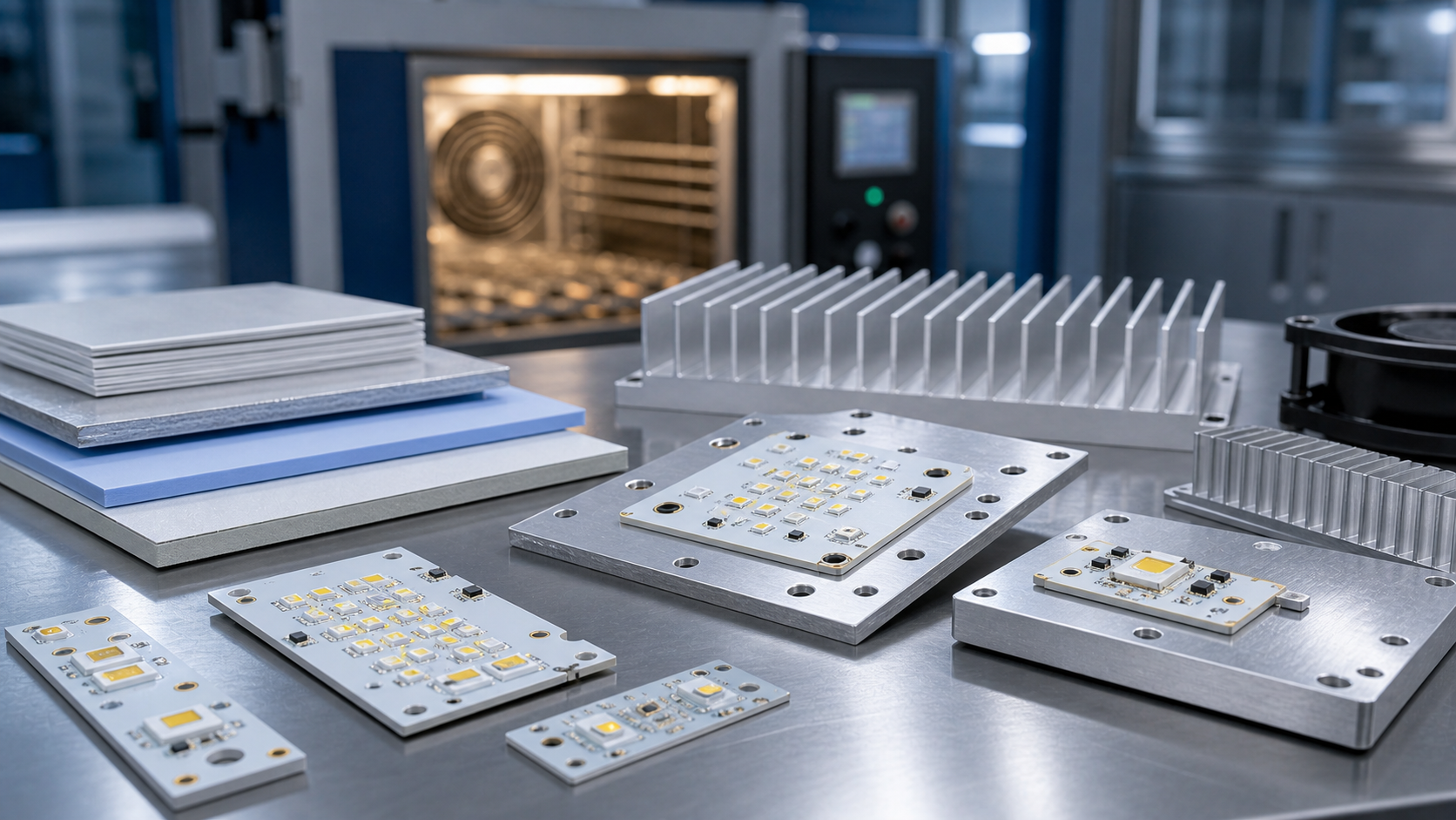 Aluminum PCB thermal assemblies prepared for reliability review