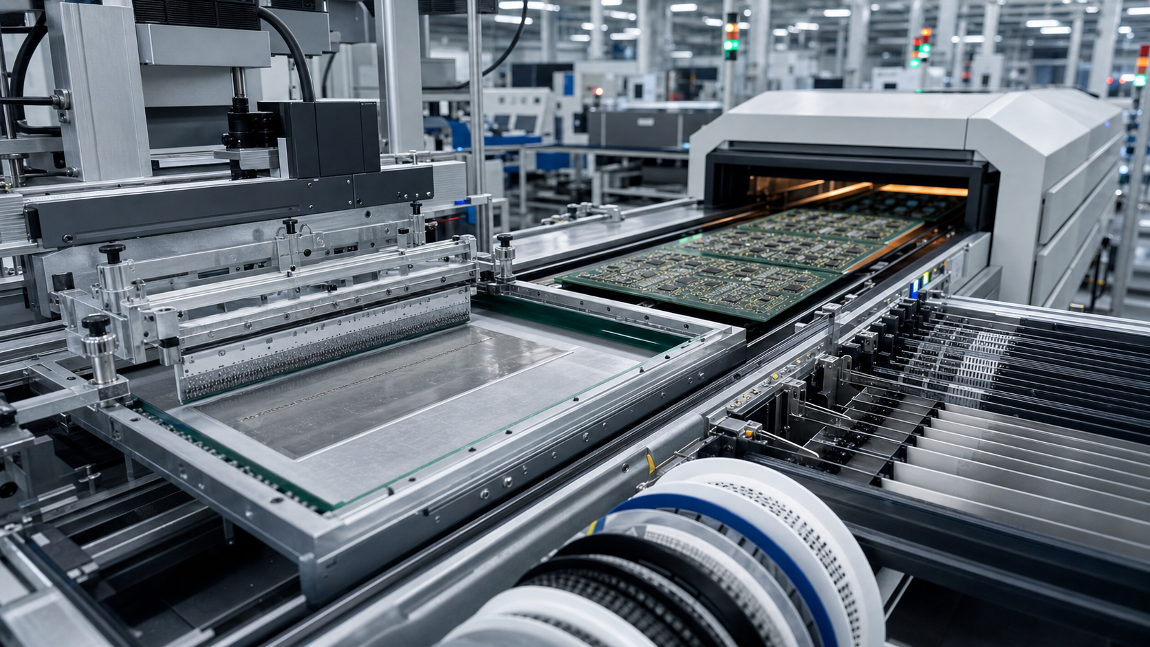 用于 PCB 装配与 PCBA 过程控制的 SMT 产线