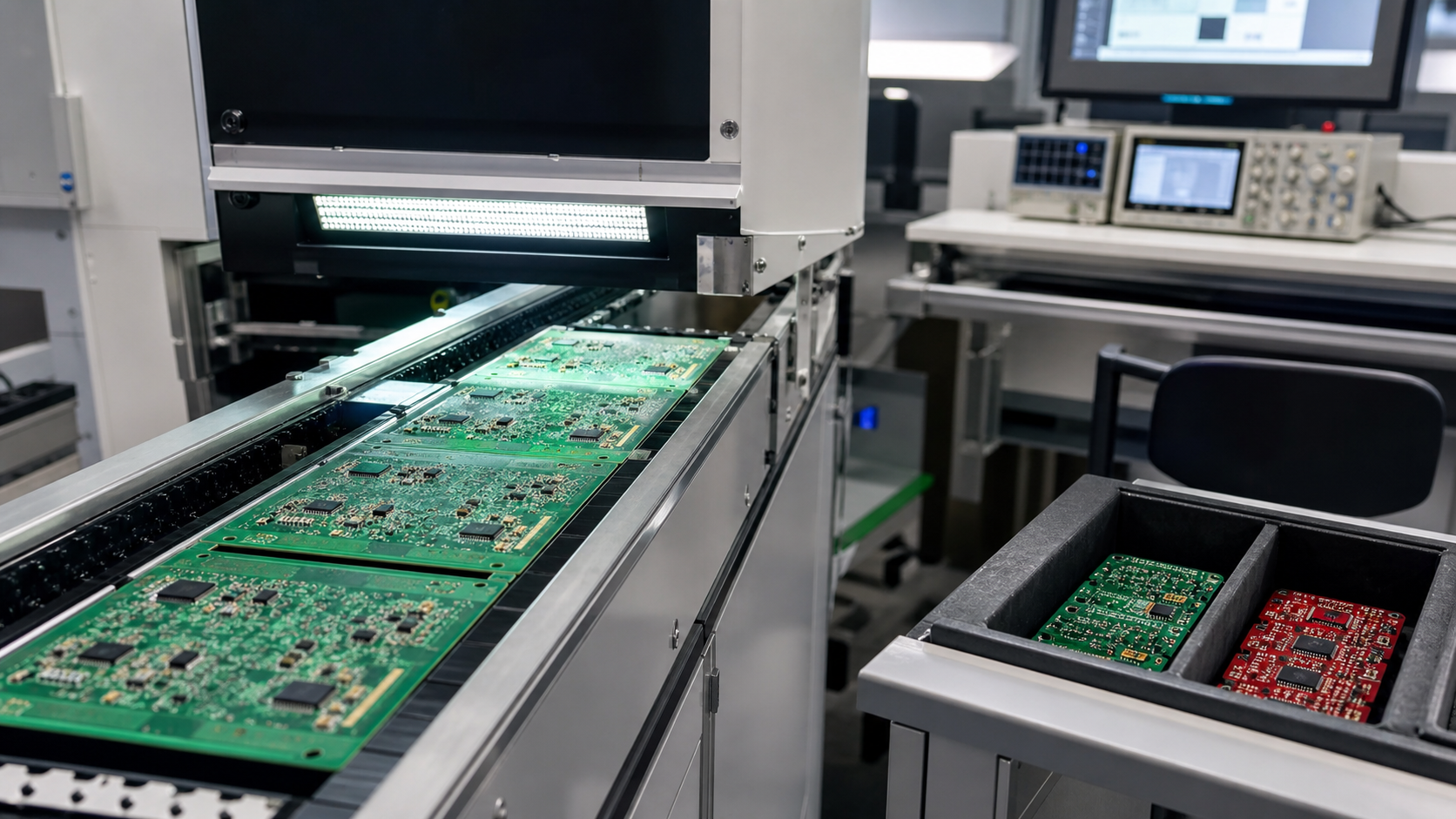 PCB装配制程控制检验产线