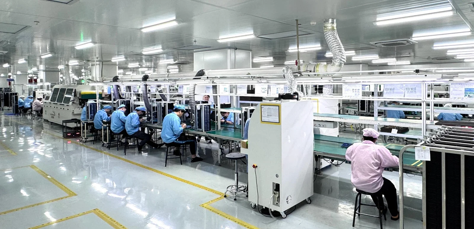 Production lines at the Jiangmen manufacturing base