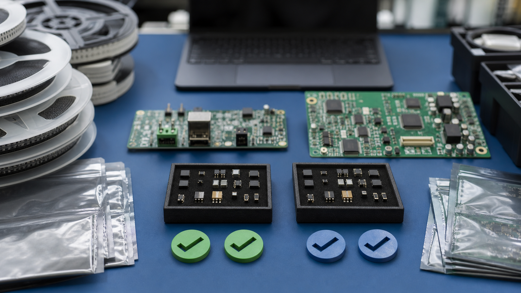 PCBA BOM alternative components staged for engineering approval